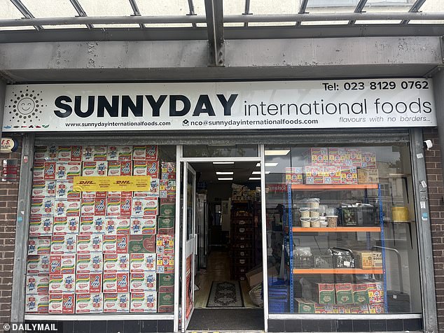 Agather Okoye, who works at Sunnyday International Foods (pictured) said nothing can excuse the groups behaviour