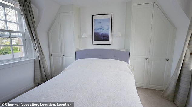 It was listed as having three bedrooms, with potential to convert a fourth