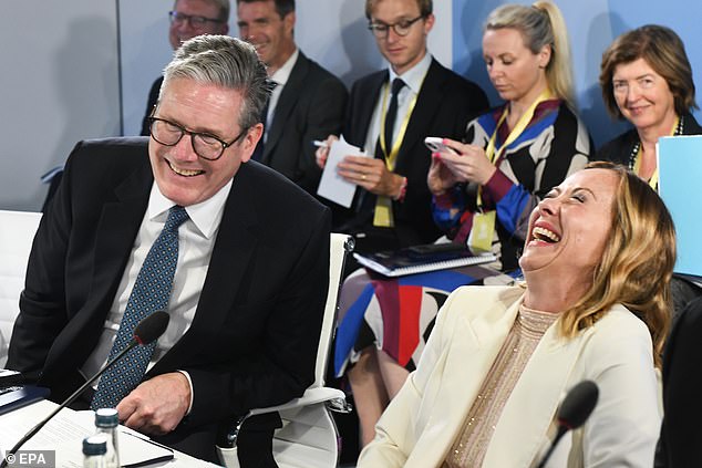 Confirming her departure Ms Driver (pictured back right, in July 2024) said: 'It has been an honour to work with and advise Keir through opposition and into government. Being part of the team to rebuild and rebrand the Labour party before securing an historic general election victory is an achievement and experience like no other.