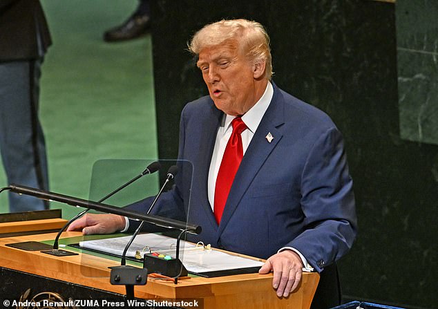 In a rambling speech at the UN General Assembly in New York on Tuesday, Mr Trump said London had 'a terrible, terrible mayor'
