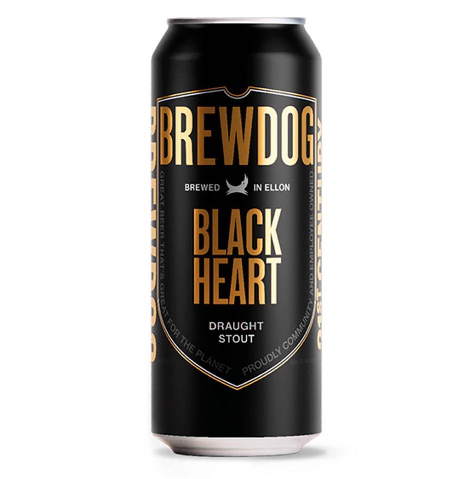 BrewDog Black Heart Draught Stout can.