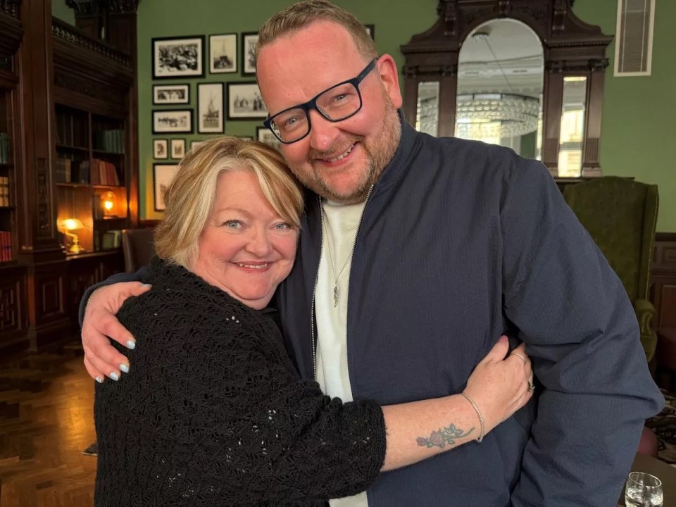 Reunion of a mother and son after 45 years.
