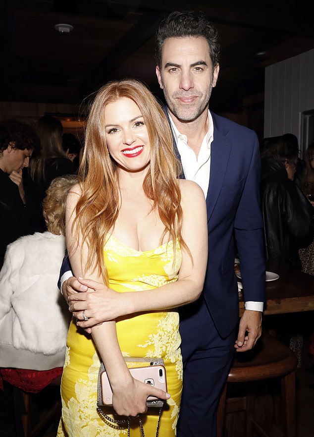 In an interview with Harper's Bazaar last month, Isla said she'd been through after 'a tough couple of years' and was now focused on re-establishing her identity outside of her marriage to Sacha (seen together in 2017)