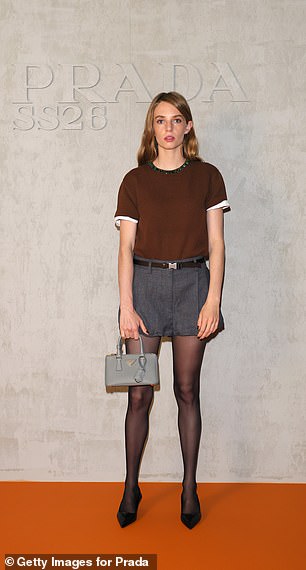 The singer, 34, was joined by Maya Hawke to preview the designer brand¿s Spring/Summer 2026 collection