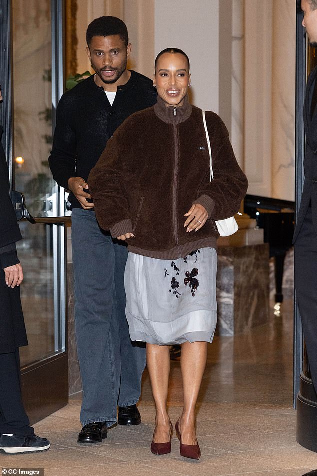 She couldn't stop smiling during the outing with husband Nnamdi Asomugha