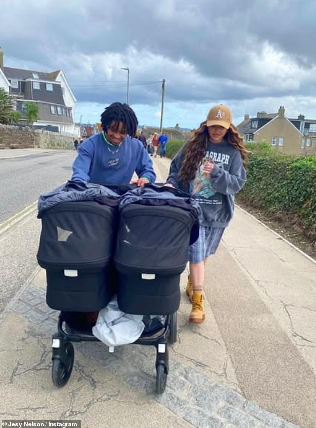 The couple became parents in May when they welcomed twins Ocean Jade and Story Monroe