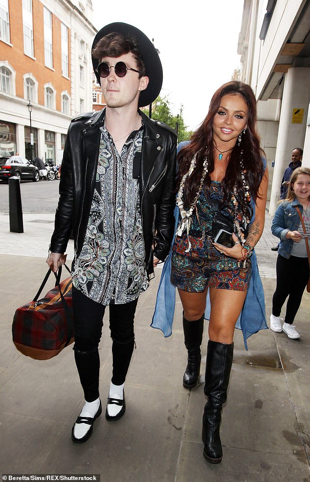 Jesy was previously engaged to Coleen Nolan's son Jake Roche but they broke up after 18 months together in 2016 (pictured in 2015)