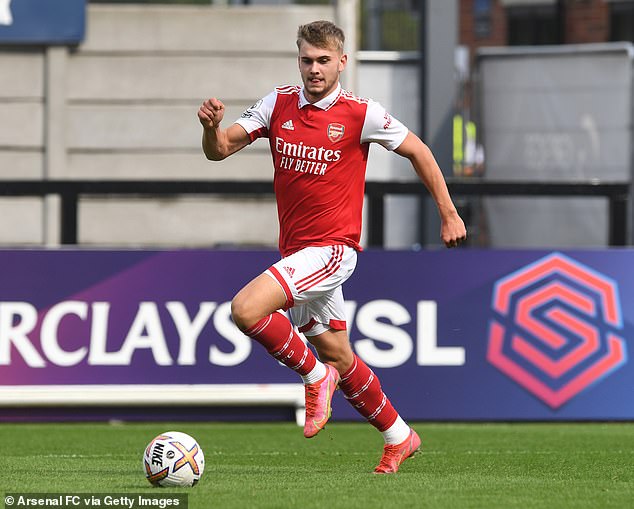 He was part of Arsenal's under-21s side until last year and enjoyed spells at various clubs