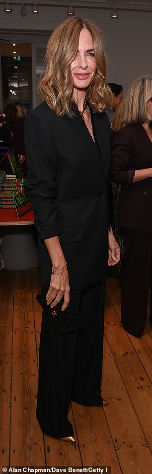 Meanwhile, who is also an author herself, looked impeccable in her all-black ensemble