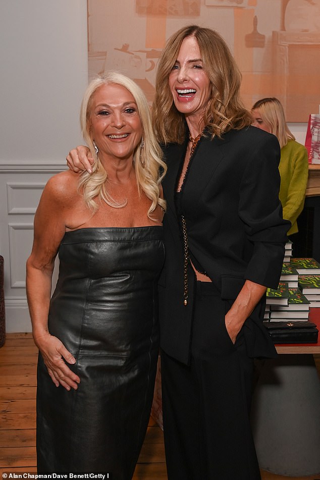 Inside the event, Vanessa and fellow host Trinny enjoyed each other's company and stopped for striking snaps as they were seen laughing and smiling
