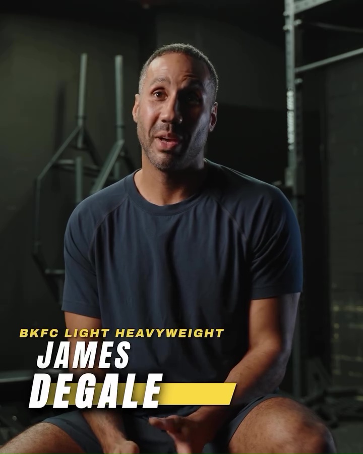 James DeGale in a promotion for a bare-knuckle boxing event.