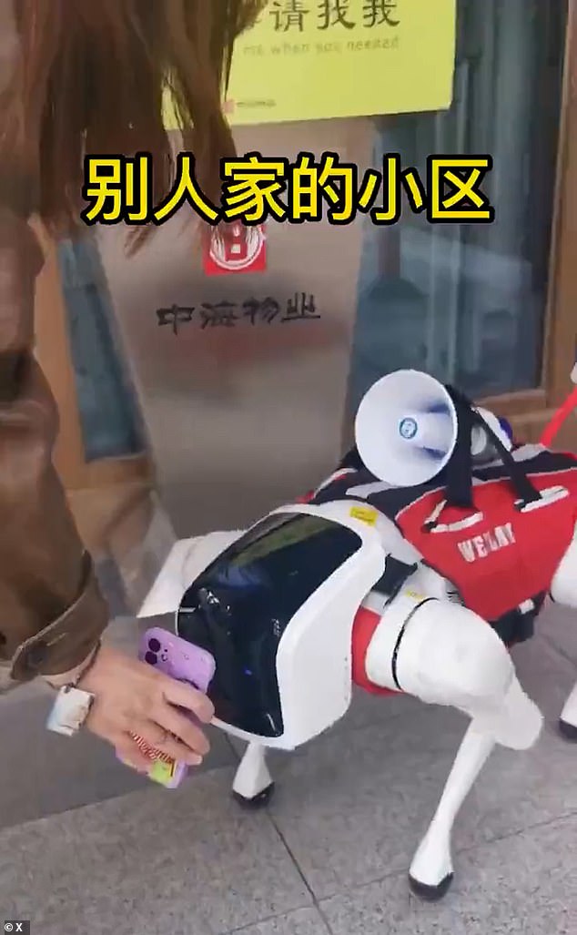 China has also turned to the use of robotic dogs to keep a close eye on its population