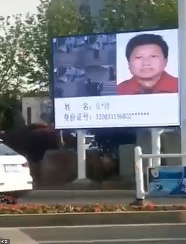 China also plays a shame game with people who break the law by displaying them alongside their names and government ID numbers on large billboards