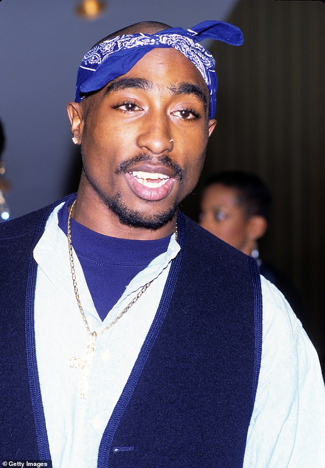 Chesimard-Shakur is the step-aunt and godmother of late rapper Tupac Shakur - pictured 1996