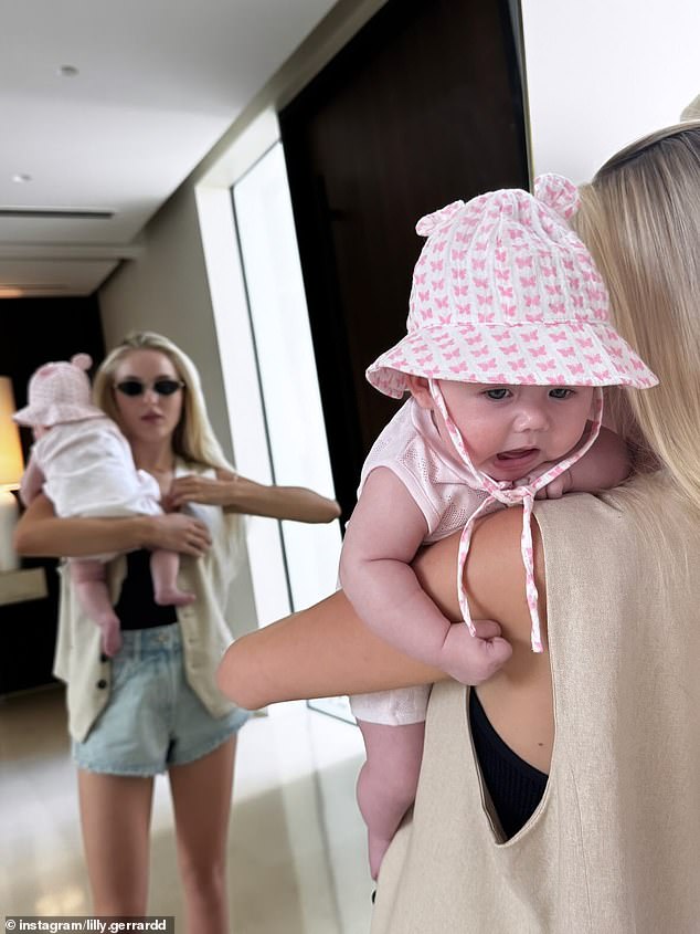 Lila's birth earlier this year meant that former England footballer Steven has become a grandfather for the first time at just 45 years-old