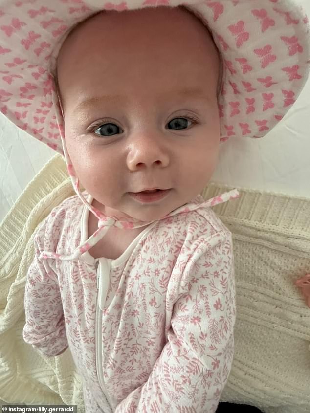 Lilly, who is the eldest child of former England footballer Steven, revealed she'd welcomed a baby girl named Lila Grey in July