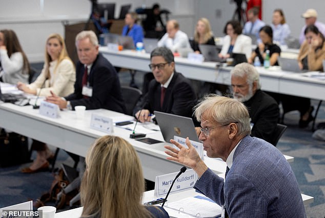 Shown above is the Robert F Kennedy Junior-appointed CDC vaccine advisory panel. They recommended that the MMR and varicella shot should be given separately last Thursday