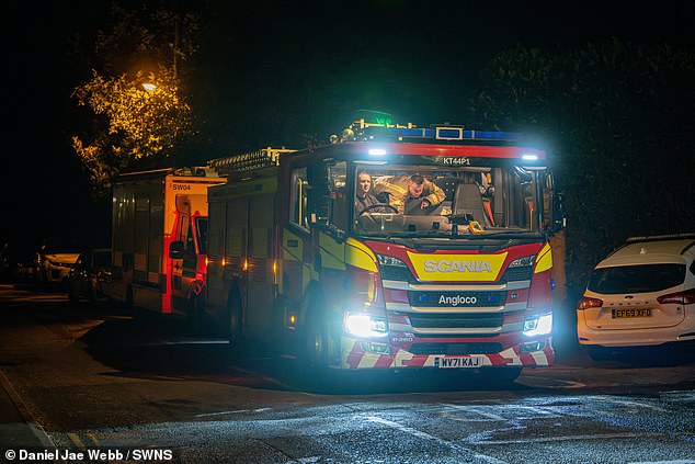Crews concluded after their nine hour search that the group of four managed to escape the fire inside the mine