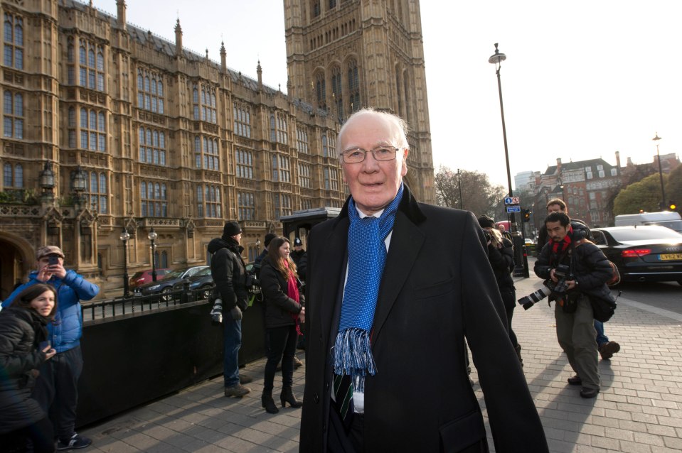 Sir Walter Menzies Campbell outside the House of Lords.