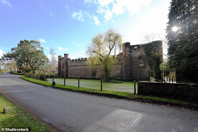 Bollitree Castle, the sprawling Grade II-listed mansion in Herefordshire which Richard shared with his wife Mindy