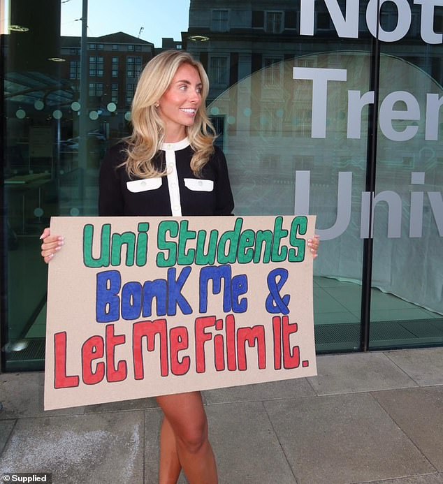 Bonnie gained infamy by offering free sex to 'barely legal' students in exchange for filming the interactions