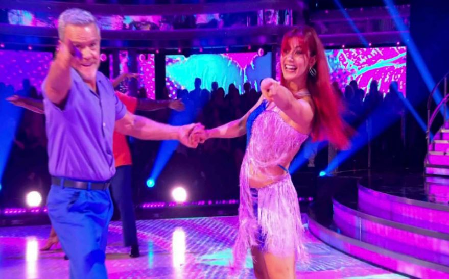 Stefan Dennis on Strictly with a partner.