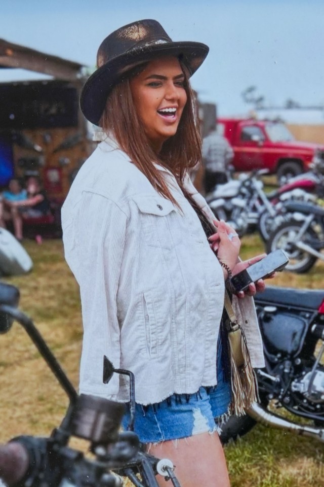 Hannah Byrne attending a Country music festival.