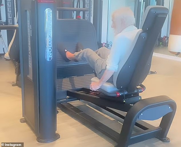 'Somebody said, "To what do you attribute your age and physical condition?" And I said, "I've always exercised." Three days a week, we go to the gym, still. Three days a week,' the star explained