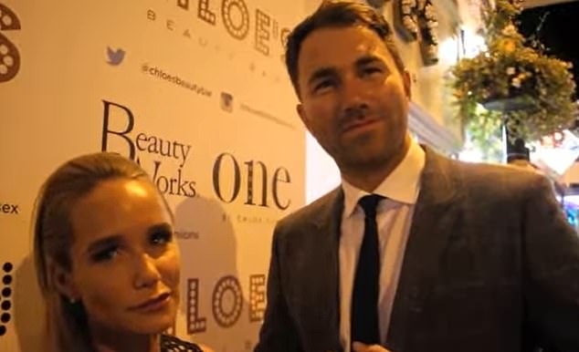 Eddie and Chloe haven't been seen together for years - but featured in this video a few years ago when she spoke on camera about what it was like being married to the promoter