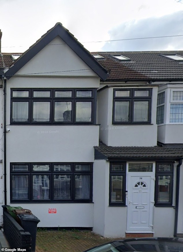 A self-proclaimed 'tough b*****d' Barry was born in 1948 in this council house in Dagenham, east London (since renovated)