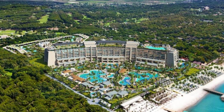Inside the waterpark hotel where Stacey Solomon went on holiday with Blue Flag beach and unique ice fountain