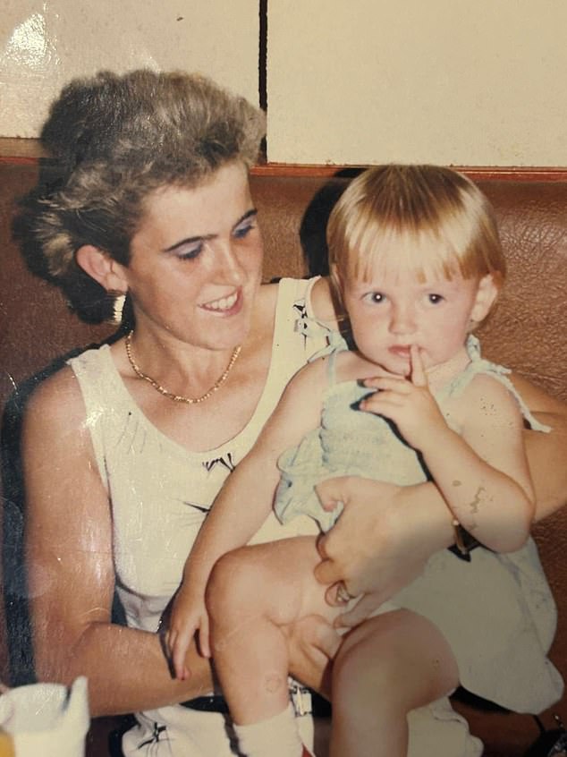 Mother Ange, pictured with Jodie when she was just a few years old