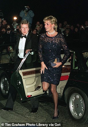 Diana was at the British Lung Foundation, Royal Albert Hall, 1996