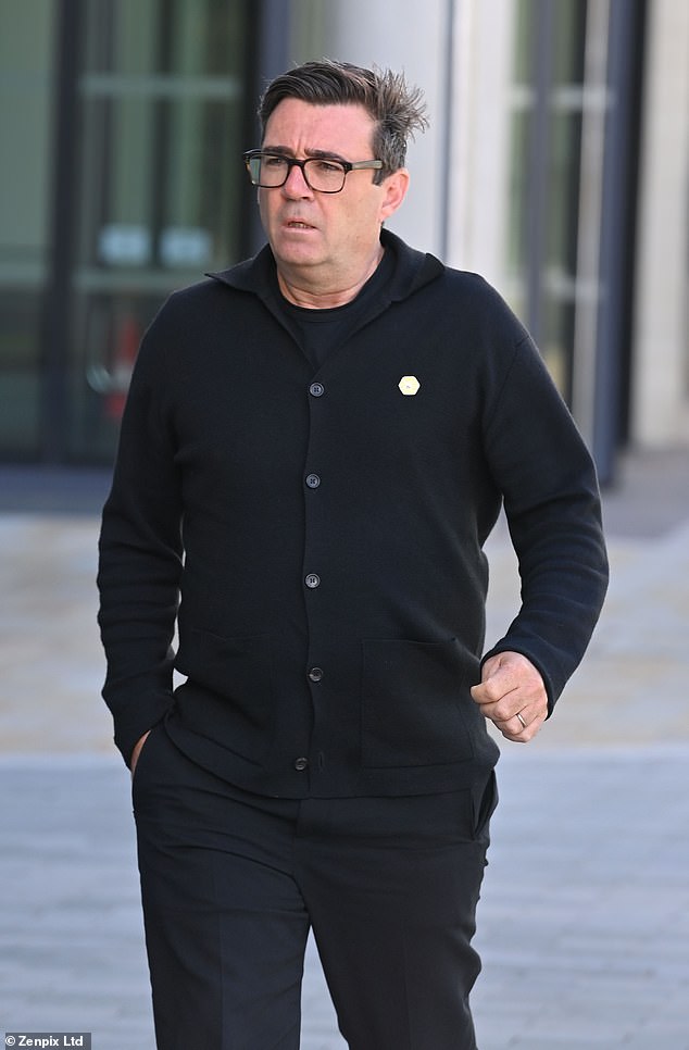 Andy Burnham arrives for a Radio programme in Manchester on Thursday as speculation mounts he could be a contender for the Labour leadership