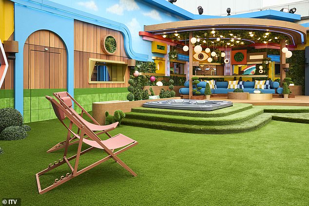 The Big Brother garden has also had a makeover, with new deckchairs sat on the AstroTurfed grass