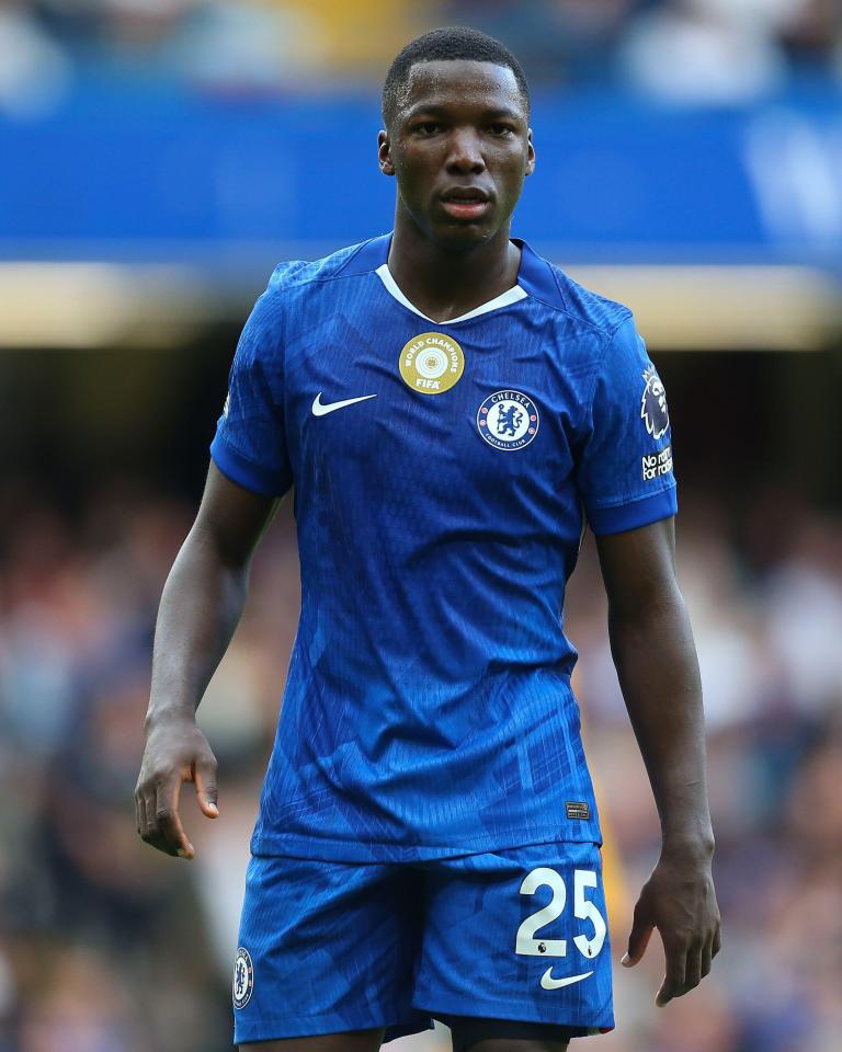 Moises Caicedo during the Premier League game between Chelsea and Brighton & Hove Albion at Stamford Bridge.