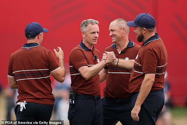Luke Donald and his European team are on the brink of an outstanding triumph