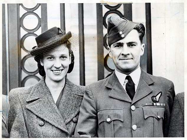 Visitors to the IWM will no longer be able to learn about the heroic Second World War exploits of Sergeant Norman Jackson when his Lancaster aircraft was hit by enemy fire during a bombing raid over Germany in 1944 (pictured with his wife at Buckingham Palace to receive his Victoria Cross)