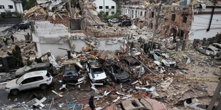 Putin pounds Kyiv with horror drone and missile blitz in one of biggest attacks of war killing 3 as Nato scrambles jets