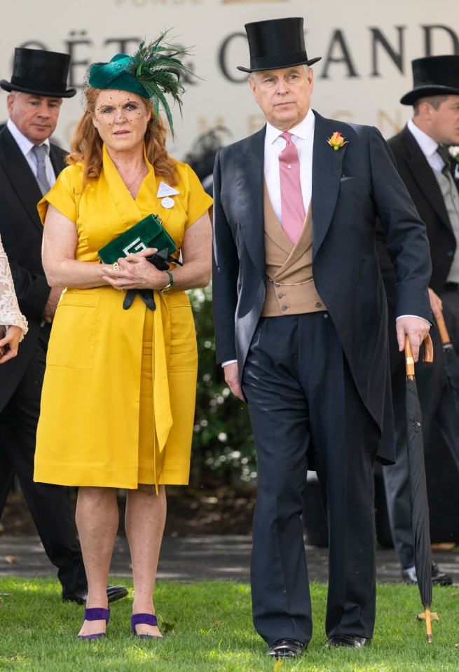 Prince Andrew and Sarah Ferguson at Royal Ascot.