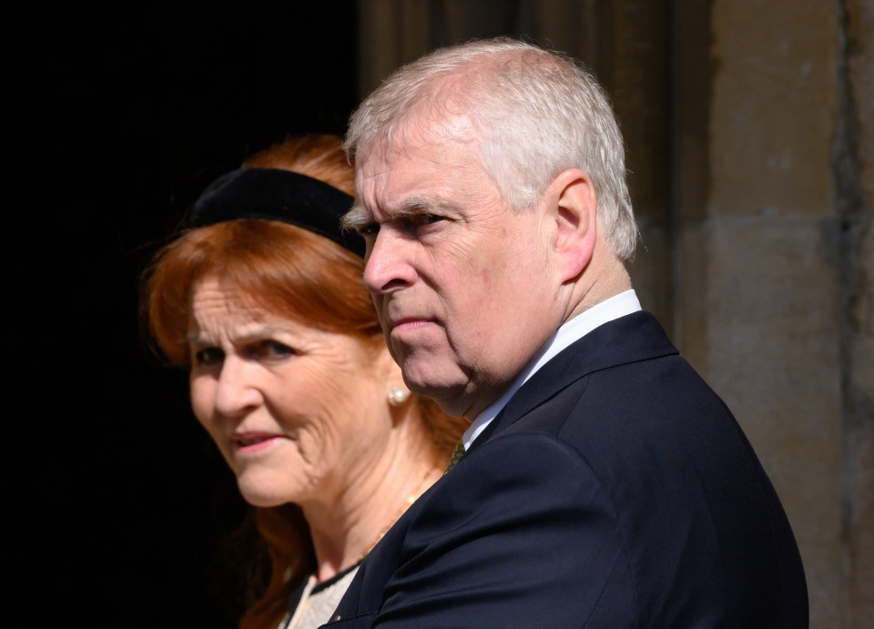 Sarah Ferguson and Prince Andrew attending the Easter Sunday Mattins Service.