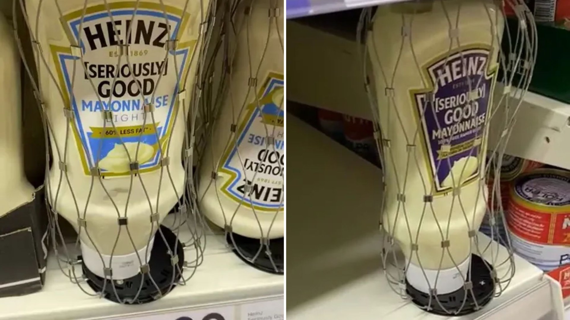 Major supermarket slaps security tags on £3.60 bottle of MAYONNAISE as shoppers left stunned
