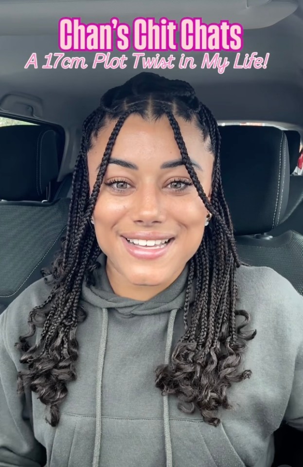 Chanita Stephenson smiling with text "Chan's Chit Chats, A 17cm Plot Twist in My Life!"