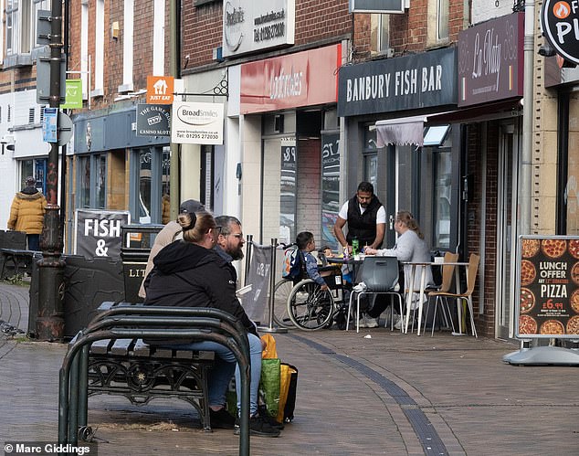 Elsewhere, several shops were boarded up after closing down - the downbeat atmosphere (pictured) was even commented upon by the local Oxford Mail last year