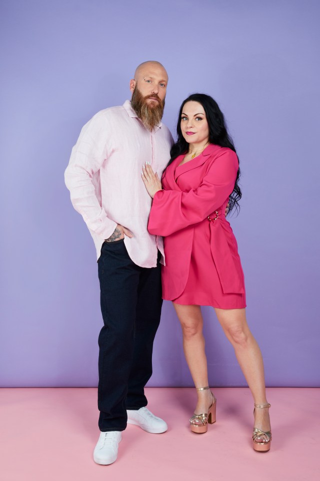 Photo of a couple posing together.