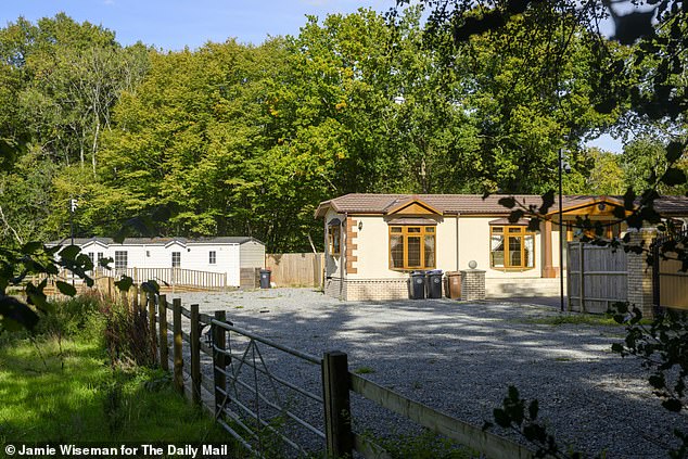 The disputed travellers' site at Charlwood, Surrey, which is subject of planning application