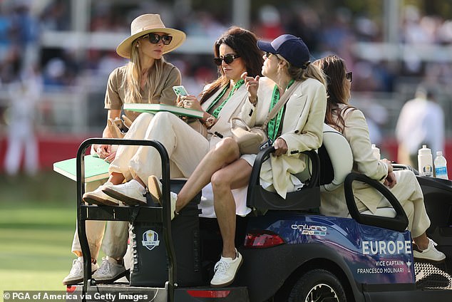 Erica followed her husband with Diane Donald (center) and Wendy Lowry (right)