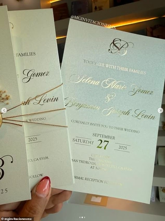 After the event had passed the company who had created their invited posted on Instagram revealing the lavish design and details