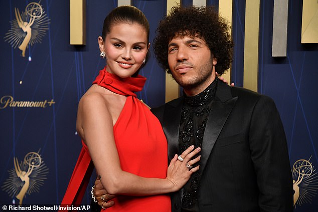 Gomez and Blanco had a relatively short engagement and announced they would wed early last December in an Instagram post she captioned: 'Forever begins now'