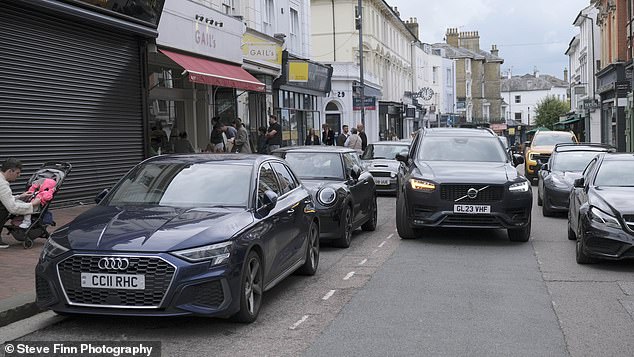 There has otherwise been little let-up for road users in the historic town (pictured, the high street), with charges for many of the small council-operated car parks set to rise